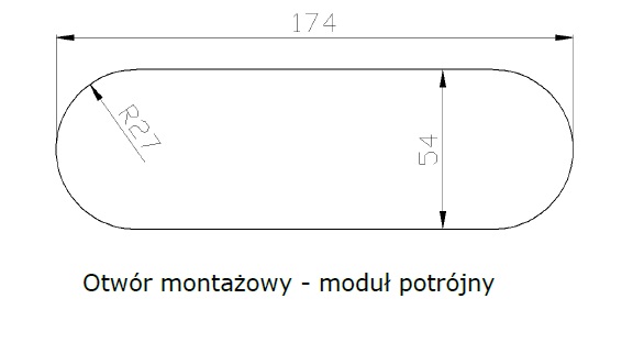 Gniazdo wpuszczane potrójne (3x230V lub 2x230V + 2 USB) - obrazek 14