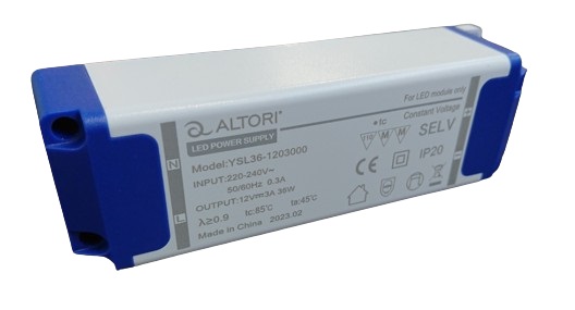 ZASILACZ TRANSFORMATOR LED 36W 12V YSL